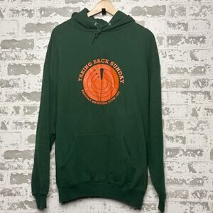 VIntage Taking Back Sunday Hoodie Proudly Swinging Since 1999 XL Rare OG Print